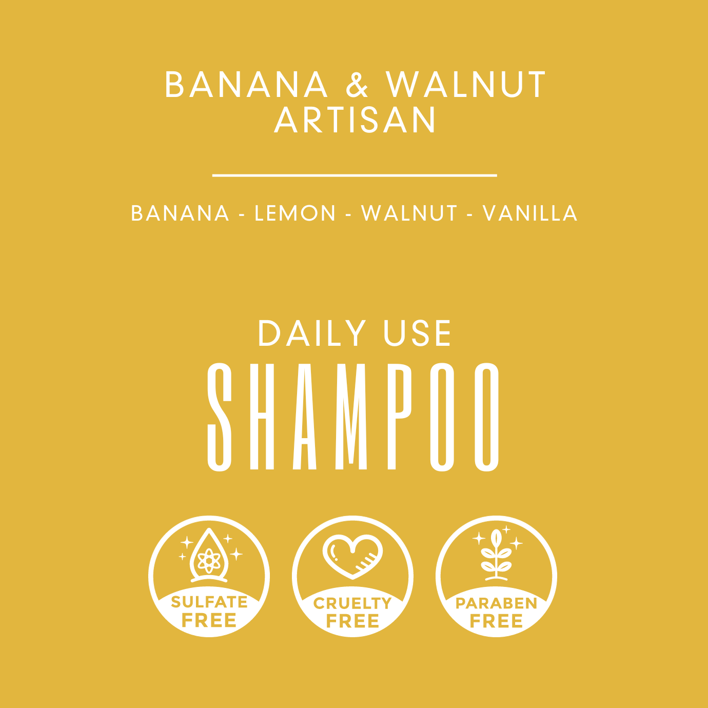 Banana & Walnut Artisan Shampoo