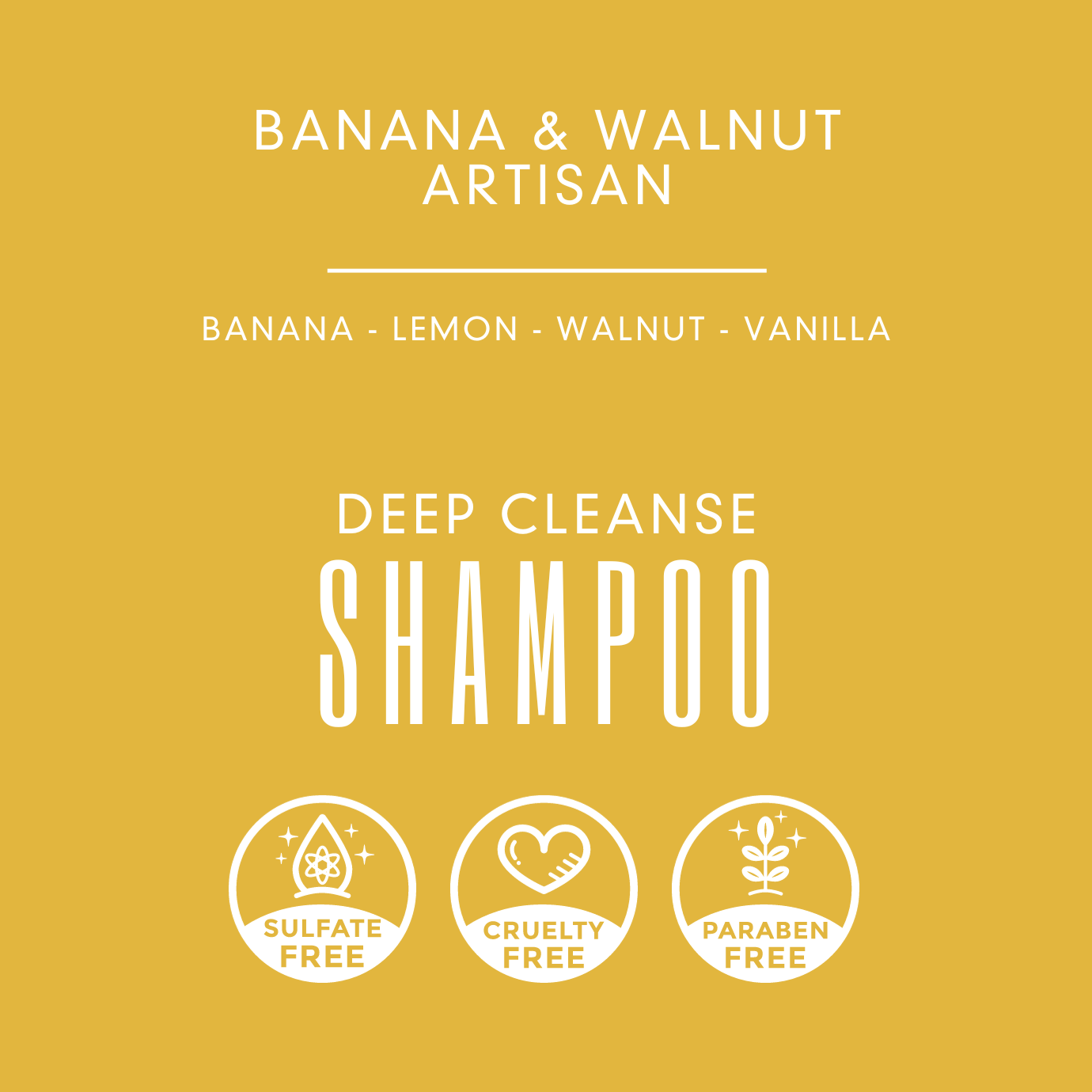 Banana & Walnut Artisan Shampoo