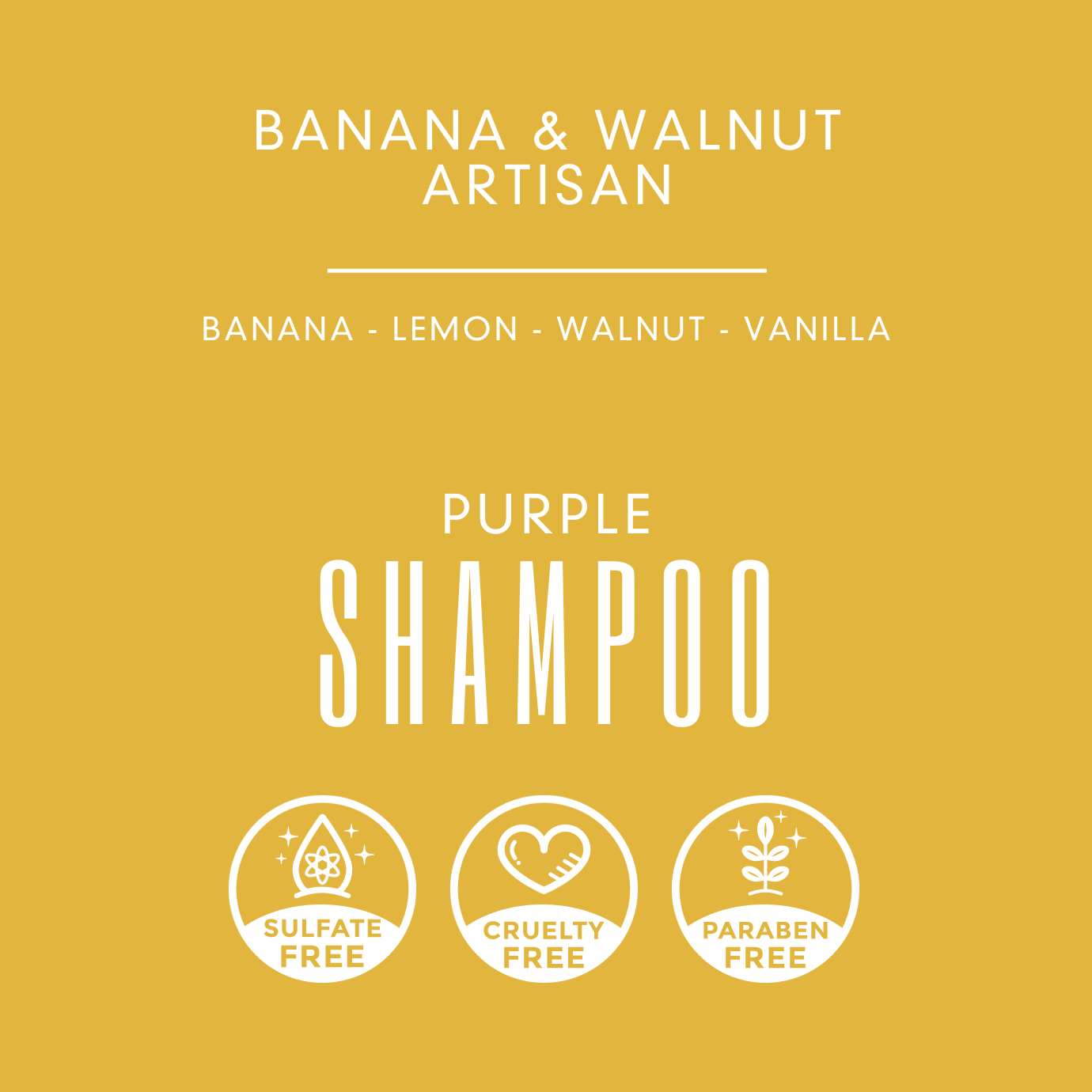 Banana & Walnut Artisan Shampoo