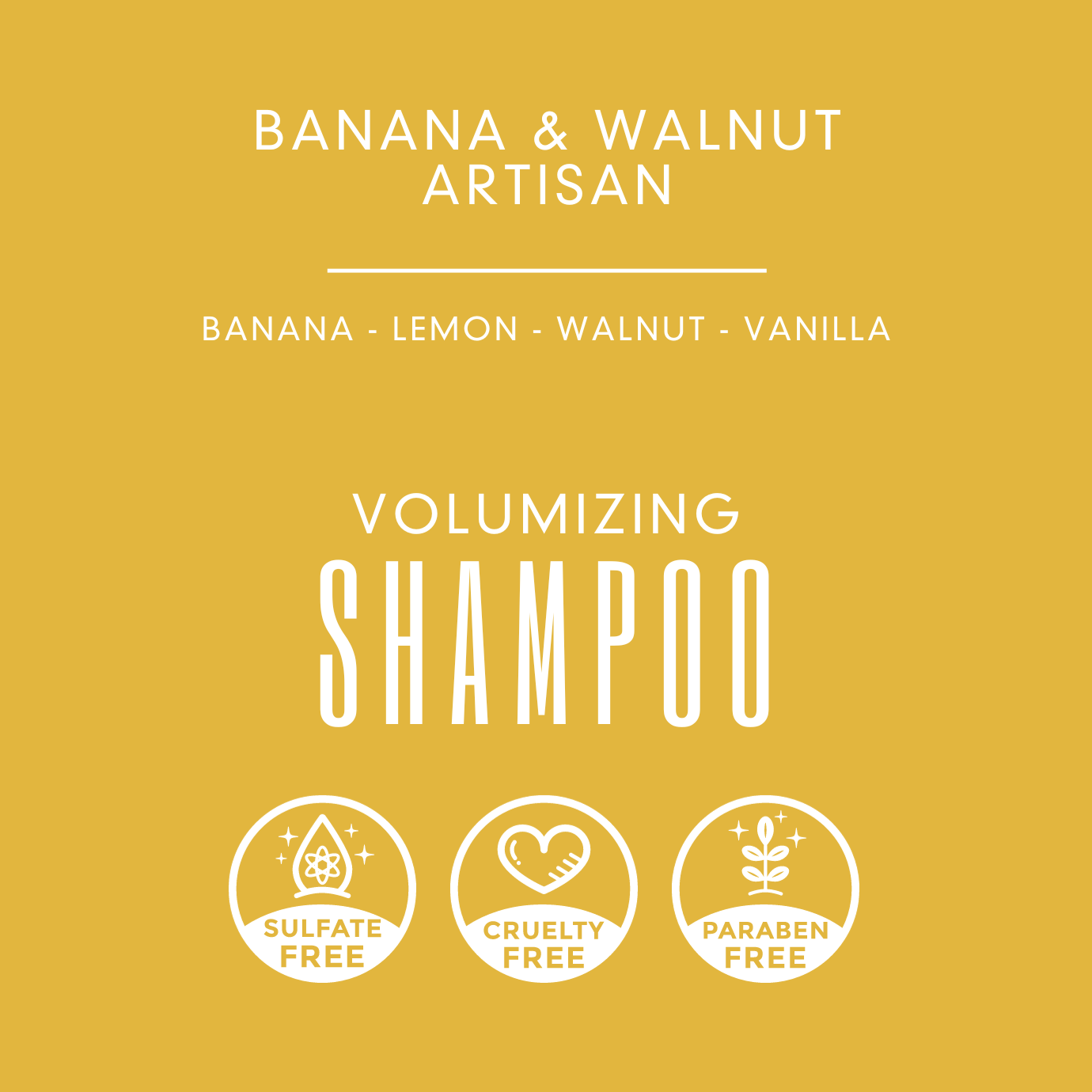 Banana & Walnut Artisan Shampoo